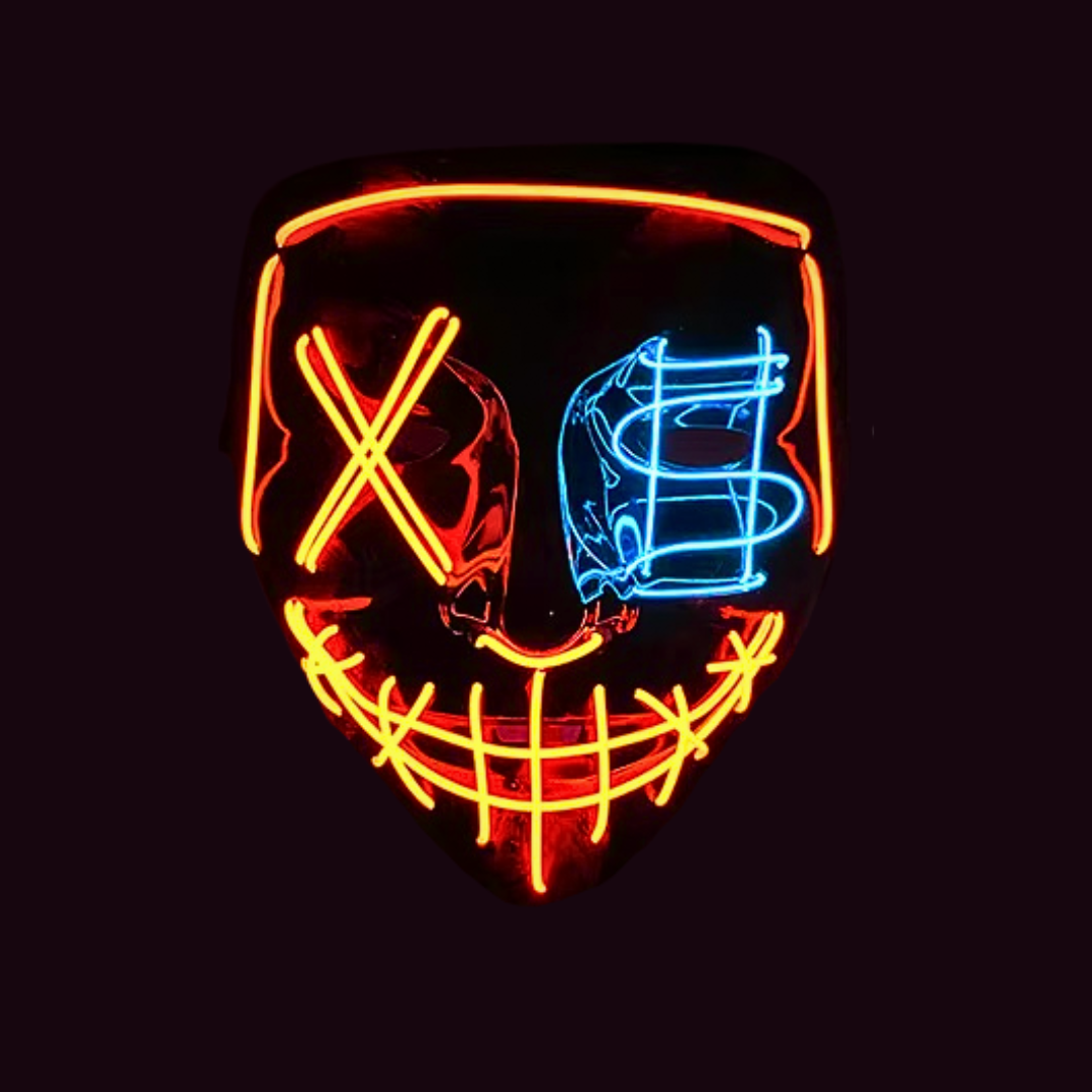 DarkPurge LED Maske – Ein leuchtendes Statement in der Dunkelheit