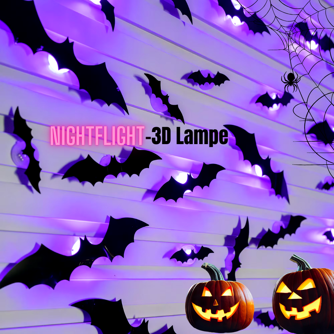 NightFlight - Realistische 3D-Fledermäuse Lichter für Zuhause oder Draußen