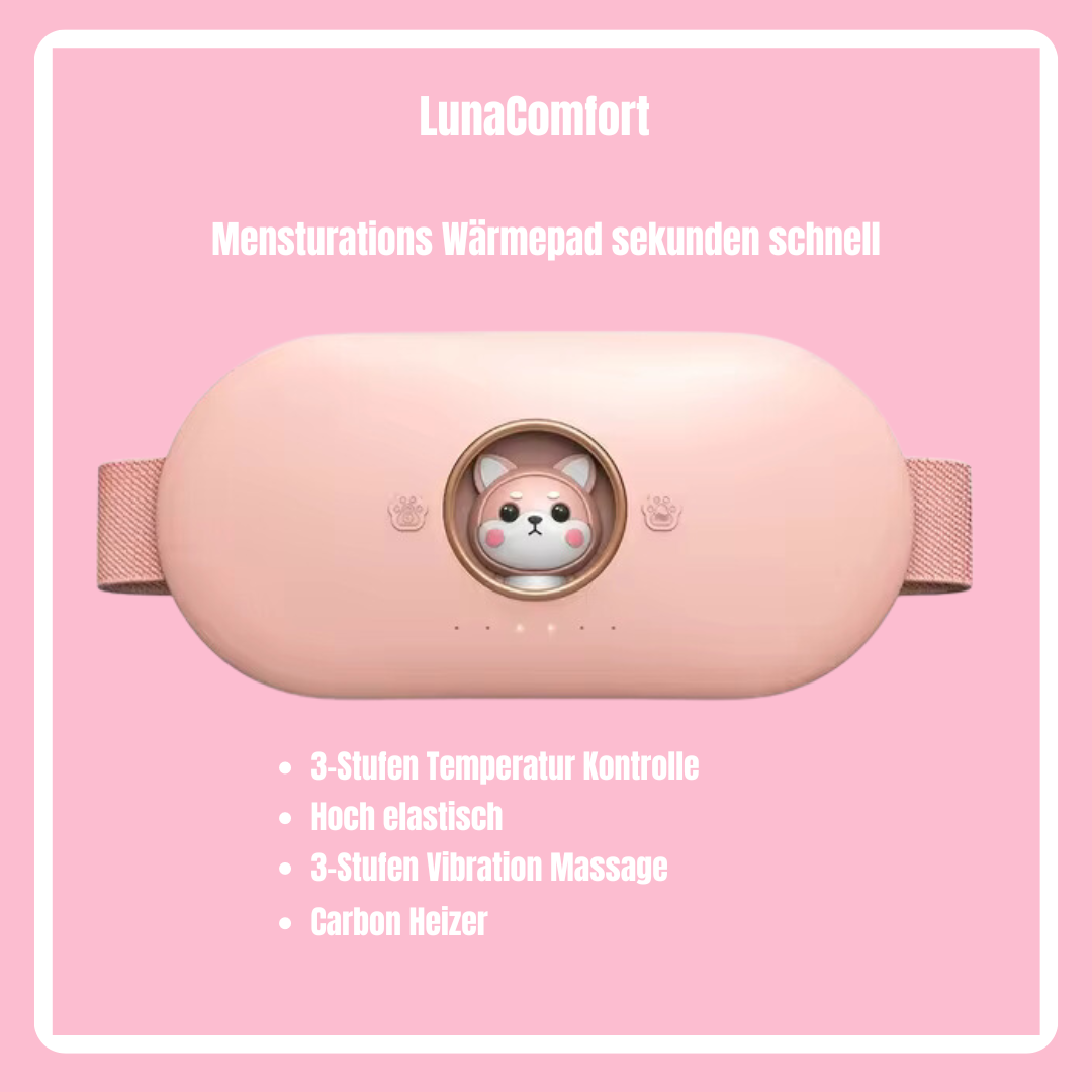 LunaComfort- warme menstruations Heizung mit Massage gegen Schmerzen