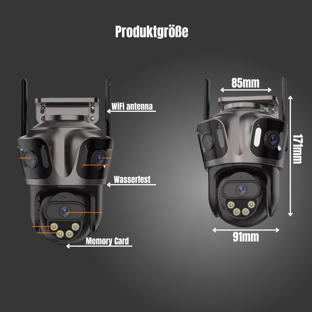 UltraGuard 4K TriEye- deine Sicherheit bei gefahren